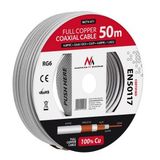 Maclean MCTV-472 coax-kabel RG-6/U 100 m Wit