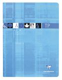 Clairefontaine 3378C Pak met 10 Geniete Oefenschriften - 24x32 cm - 64 Pagina's Kleine Ruitjes 90 g en Effen 125 g - Omslag Gecoat Karton - Willekeurige Kleuren