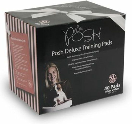 Posh Puppy Training Pads - 60x90 cm - 40 stuks - Wit/Roze