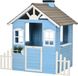 Outsunny Maisonnette - Bois - 151x112,5x142cm - Bleu