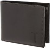 oxmox Leren portemonnee Leather RFID Protect Querscheinbörse Freedom Cross Embossed Brown donkerbruin