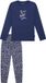 SCHIESSER - Pyjama lang - Meisjes - Katoen - Jeansblauw - Maat 176