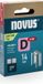 NOVUS TOOLS Platte draadklemmen 14 mm, 600 nietjes van het type 53F/14D, D-punt voor verhoogde trekweerstand, schuifdoos, nietmiddel voor folie en karton