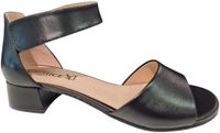Caprice Leren Dames Sandaletten - Zwart - 38.5