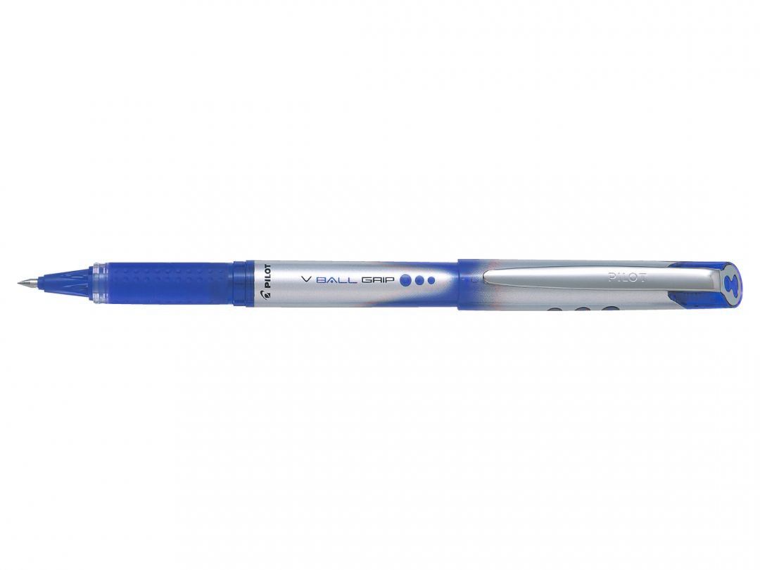 Pilot V-Ball Grip Rollerball Pen - 0.7mm - Blue - 12 Pack