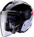 Caberg Soho Zephir Zwart Grijs Rood Jethelm - Helm