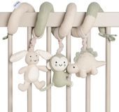 Baby's Only Boxspiraal Animals - Activiteitenspiraal - Speelgoed voor in de box - Babyspeelgoed - 0-6 maanden - Laurel Green/Warm Linen