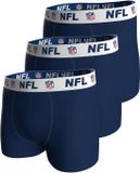 NFL Shield Logo 3-Pack 95% Cotton Boxers | Size M Navy