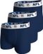 NFL Shield Logo 3-Pack 95% Cotton Boxers | Size M Navy