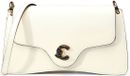 Coccinelle Leren schoudertas C-Me Calf & Marb Crossbody Bag Pearl crème