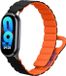 kwmobile Sporthorloge Band Geschikt voor Xiaomi Mi Band 10 / Mi Band 9 / 8 - Zwart/Oranje