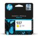 HP 937, originele inktcartridge voor gele tinten, opbrengst: 800 pagina's, geschikt voor OfficeJet Pro 9110, 9120, 9130, 9720, 9730