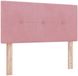 vidaXL Hoofdbord met LED-stripverlichting Roze 80 cm Fluweel