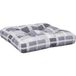 Coussin de palette gris 50x50x12 cm tissu
