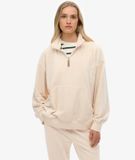 Superdry Dames velours sweatshirt met ritskraag Country Club