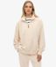 Superdry Dames velours sweatshirt met ritskraag Country Club
