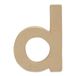 Décopatch AC816C – een papieren standaard van bruin papiermaché, 1,5 x 8,5 x 12 cm, kleine letter D