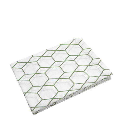 Briljant Baby hydrofiel luier grid forrest - set van 3 Wit/groen