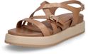 Tamaris - Dames - Plateau sandalen - Cognac - Maat 37