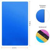 Aluminium cartes de visite - Cartes de visite pour gravure laser - 100 pièces - 0,2 mm - Bleu