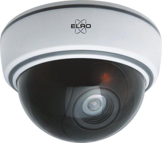 ELRO CDD15F Dummy Dome Camera - Black/White - Indoor - Battery Powered - with Flash Light