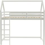 Vente-unique Hutbed hout wit 90 x 190 cm