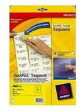 Avery J8562-25 printeretiket Transparant