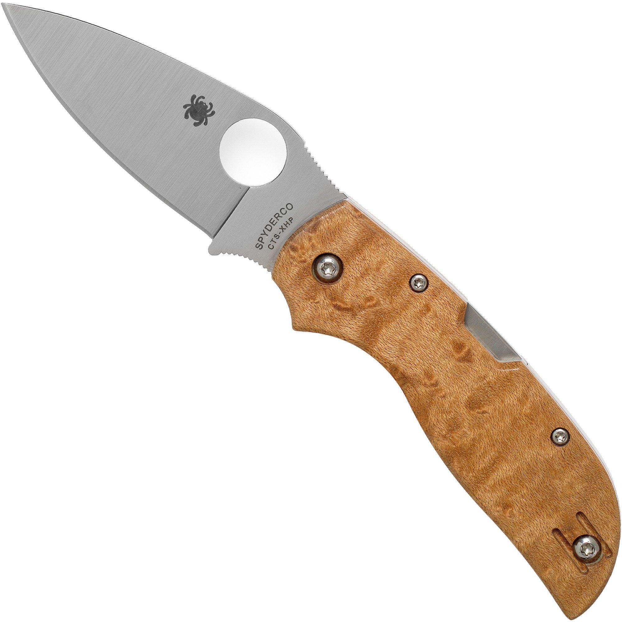 Spyderco Spyderco Chaparral Birdseye Maple Wood C152WDP zakmes