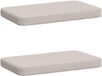 vidaXL - 2-delig - Coussin de banc - VUGHT - 2 - pièce - 100% - Polyester - Blanc