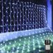 6X4M 660LED Rideau lumineux, guirlande lumineuse, 8 modes d'éclairage, étanche, éclairage de Noël, éclairage de fête, éclairage de jardin, blanc froid
