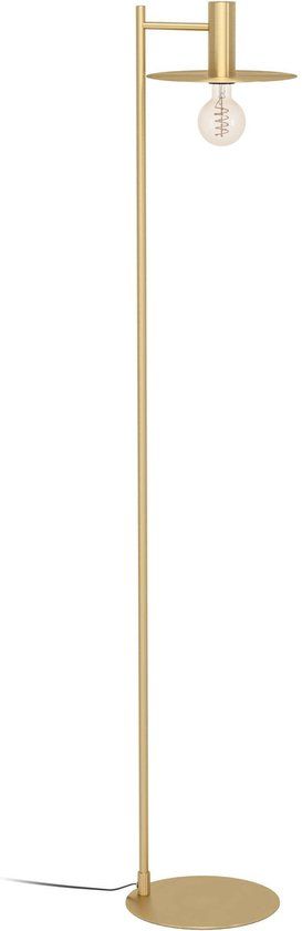 EGLO Escandell Vloerlamp - E27 - 156 cm - Goud/Zwart - Staal