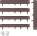 Bordure de jardin en acier, lot de 5, dimensions 39 x 5 pouces, antirouille, marron