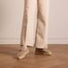 Manfield Dames Taupe Suède Espadrilles met Chain - Maat 39