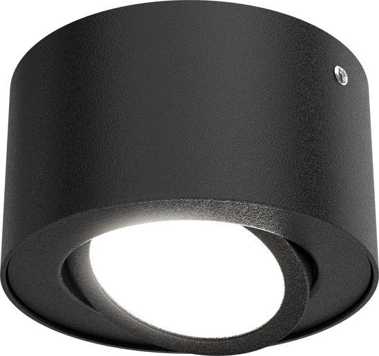 Briloner Leuchten TUBE Plafondspot - LED - Kantelbaar - 5W - Ø 9cm - Zwart