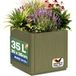 Ethica Pot en plastique vert olive 36 x 36 x 35 cm