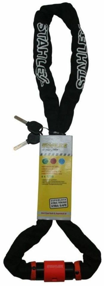 Stahlex Kettingslot / Motorslot / Fietsslot - 6x1200mm Zwart