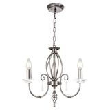 Steady Lighting Lustre - Métal - Campagne - E14 - L: 38cm - Argent