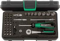 Stahlwille 40/38/7K 45-delige 1/4 Doppenset Met Bits En Ratel In Koffer