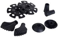 Viking Set Uiteinden voor Stokken Zwart-UNI