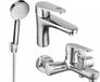 Mexen Kama R75 set de bain, chrome - 72503R75-00