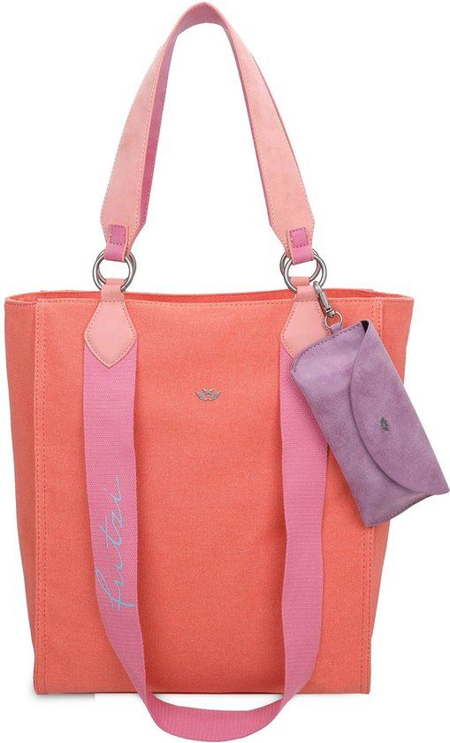 Fritzi aus Preußen Izzy02 Canvas Shopper Tas 32 cm - Koraal
