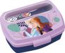 Tataway Disney Blue broodtrommel voor meisjes, kunststof, Frozen Elsa Anna en Olaf, met lepel en vork