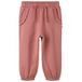 LIL' ATELIER MINI regular fit joggingbroek met ruches - roze
