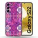 Beschermhoesje Samsung Galaxy S22 Beschermhoesje, textuur, cement, violet
