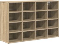 vidaXL Schoenenkast Bewerkt hout Sonoma Eiken 103 x 30 x 67 cm