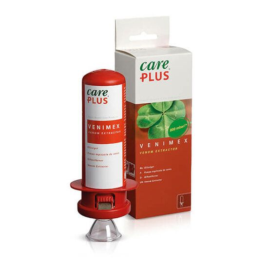 Care Plus Venimex Uitzuigpomp - Gifzuiger - EHBO - Stick - Rood, Transparant, Wit
