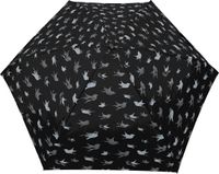 Smati Oiseaux Opvouwbare Paraplu - Mini - Manueel - ø 93 cm - Zwart/Grijs