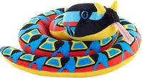 Wild Republic Snakes Eco Vipera Neushoorn, pluche dier, 91 cm