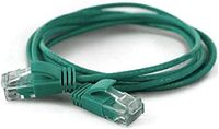 wantecWire Extra dunne patchkabel CAT.6 UTP, lengte 0,2 m, groen