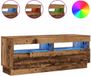vidaXL Tv-meubel met LED 100x35x40 cm bewerkt hout oud hout